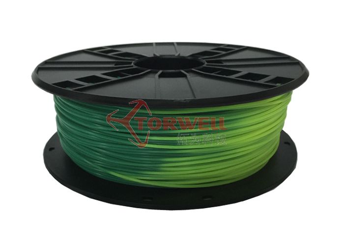 1.75mm ABS Filament Blue green to yellow green